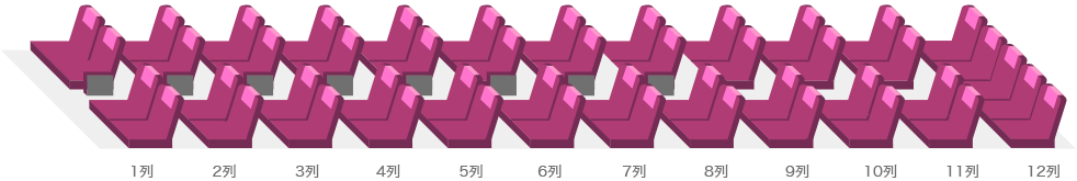 仙塩交通 大型バス[一般貸切用] 座席